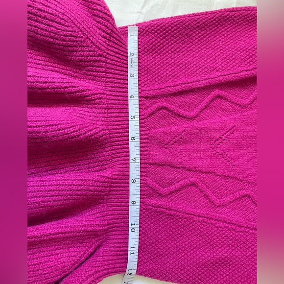 Ted Baker London Pink Knit Ruffle Peplum pullover Sweater - Picture 12 of 14